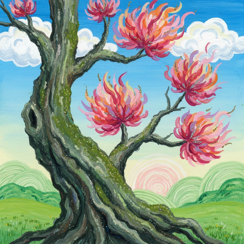 Gợi ý vẽ chủ đề hoa đào vùng cao