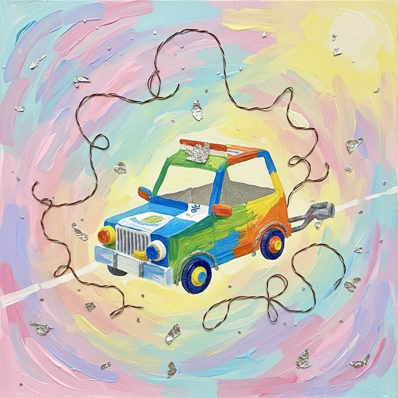 Gợi ý vẽ ô tô mơ ước với bố cục đơn giản