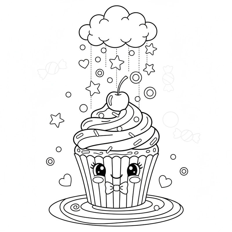 Hình Cupcake cute đáng yêu