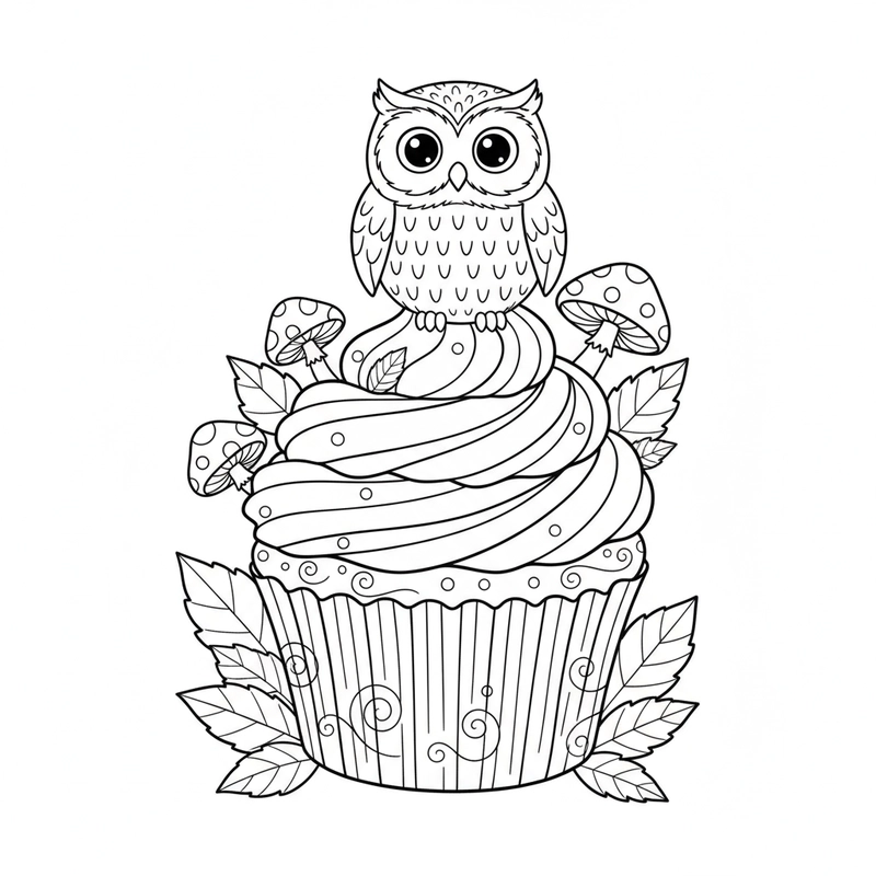 Hình Cupcake cute dễ thương