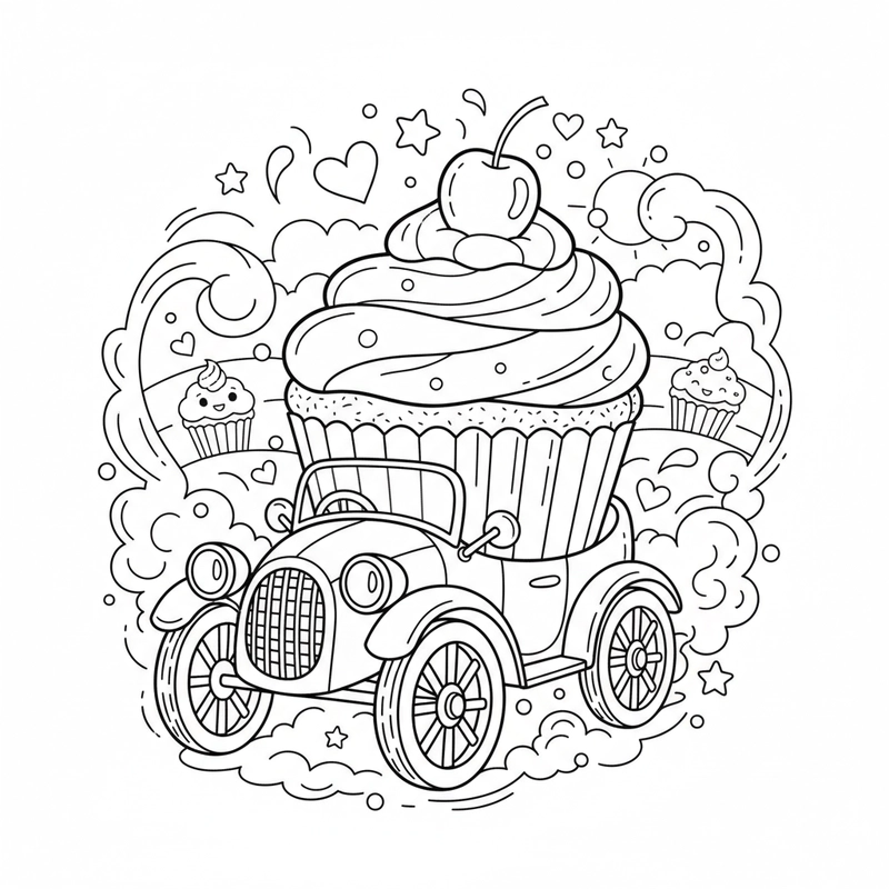 Hình Cupcake dễ thương bé thích