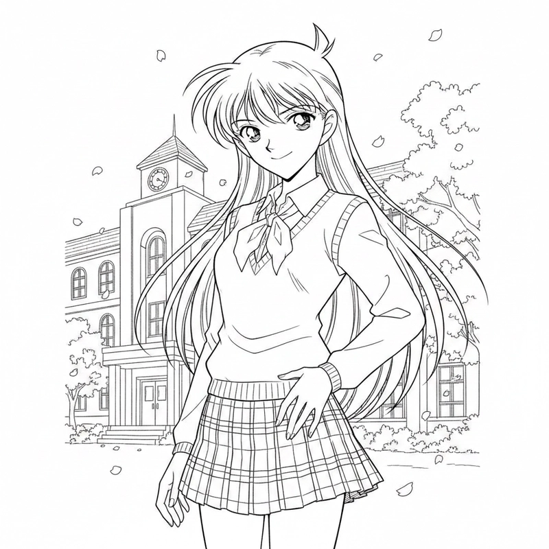 Hình Ran Mori dễ tô cho trẻ