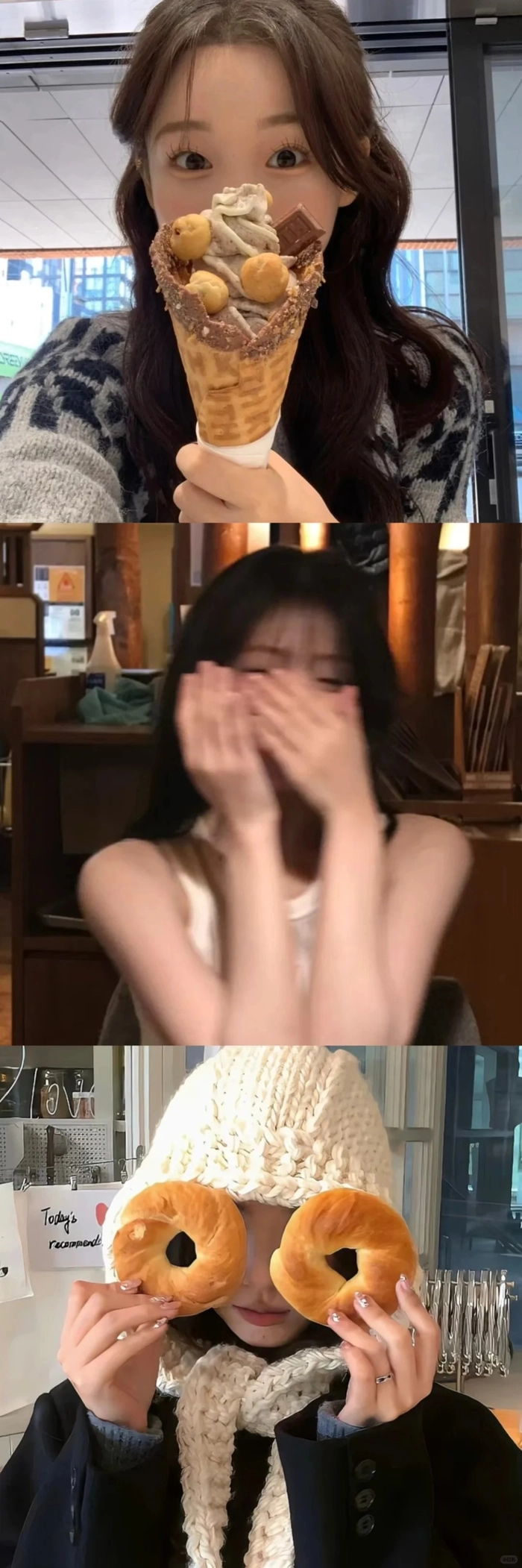 Hình ảnh gái xinh che mặt blend màu nhẹ