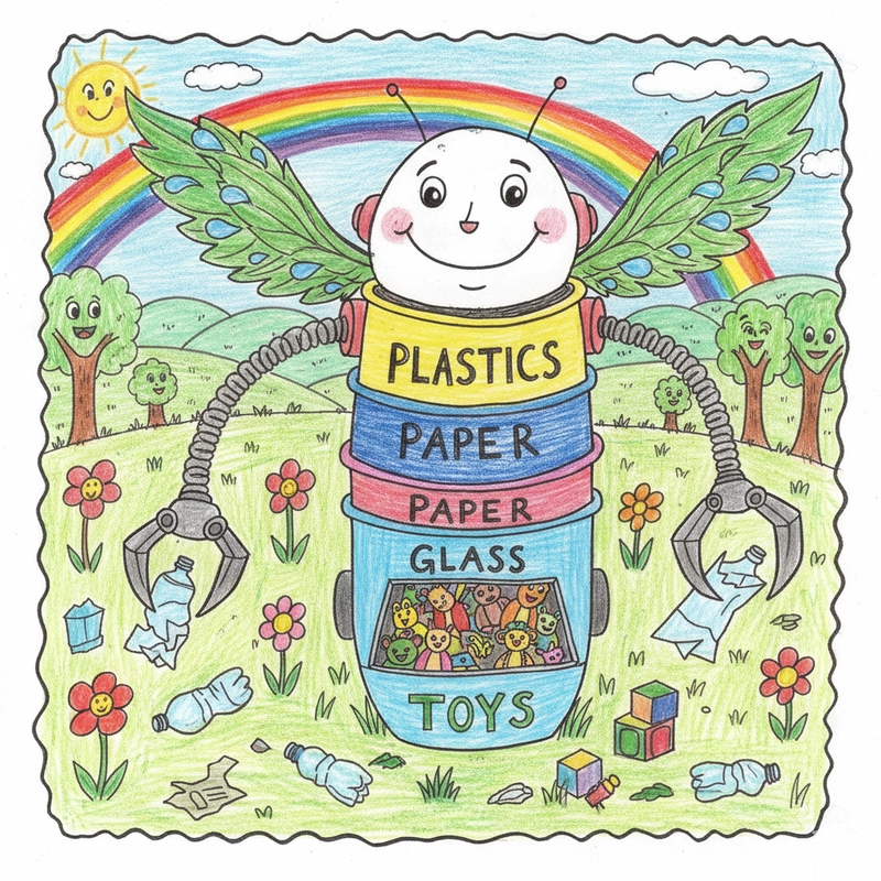 Hình ảnh tranh vẽ nhặt rác bảo vệ môi trường