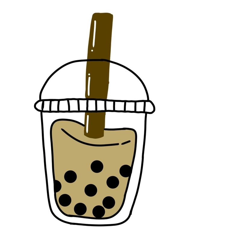 Hình dán sticker trà sữa dễ thương