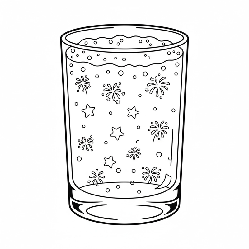 Hình đồ uống cute cho bé tập tô