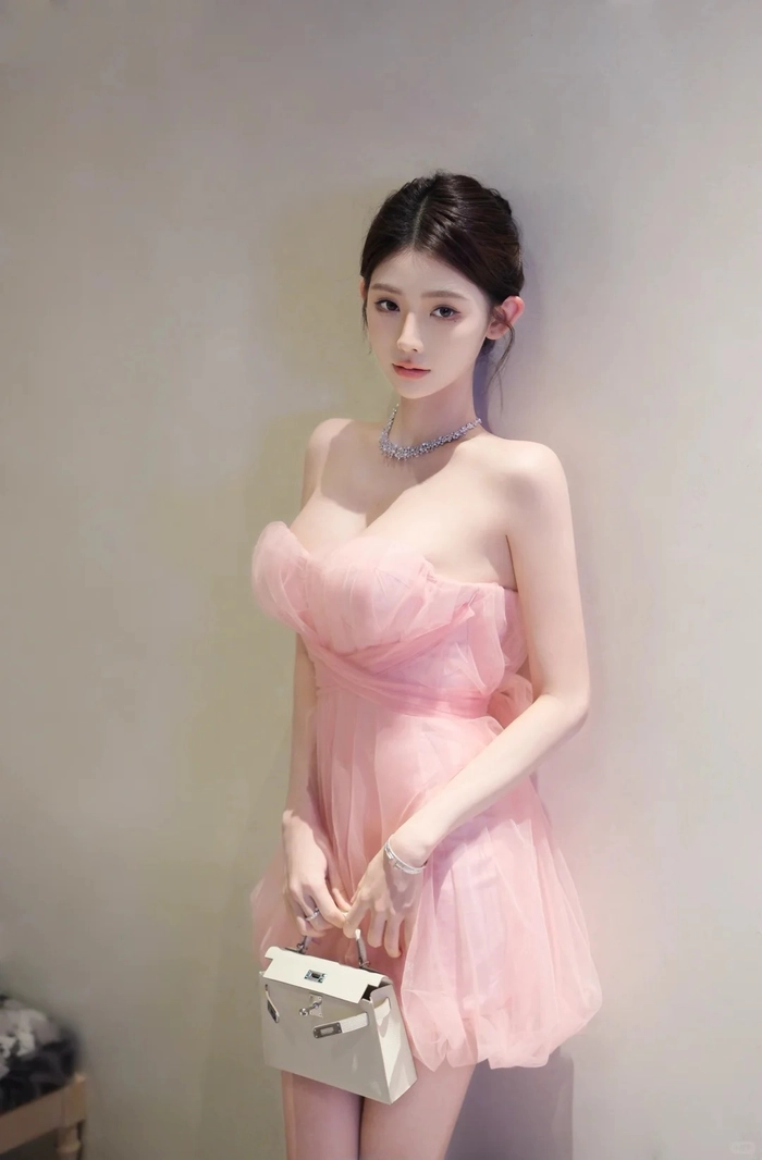 Hình gái xinh Việt Nam mặc pinky nổi bật