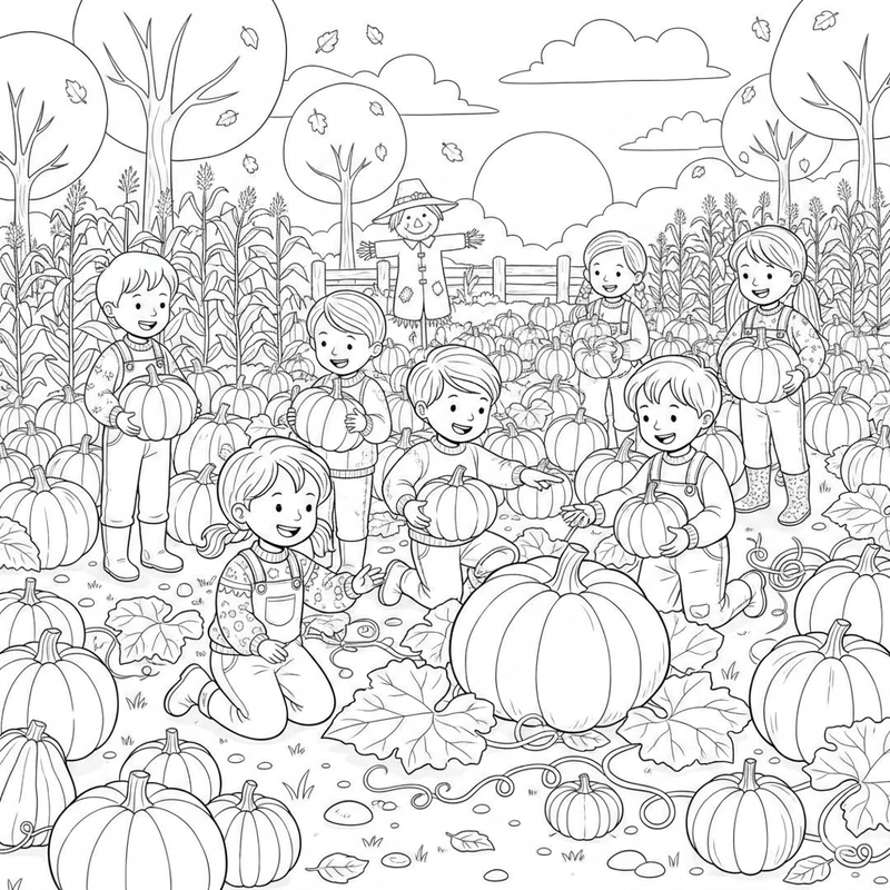 Hình lá mùa thu cho bé tập tô