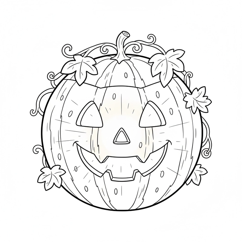 Hình quả dưa hấu tô màu vui vẻ