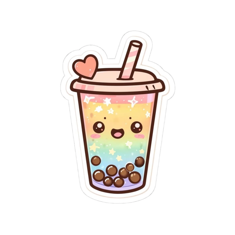 Hình sticker trà sữa dễ thương