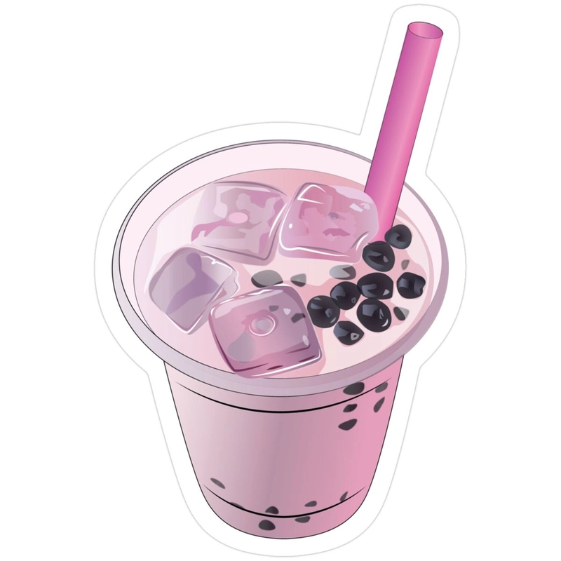 Hình sticker trà sữa nổi bật