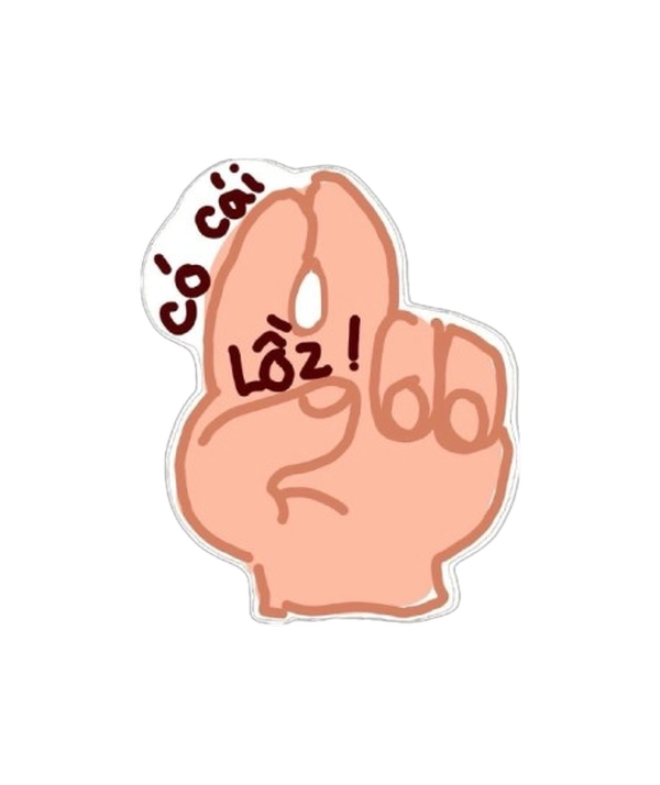 Hình sticker vô tri đơn giản