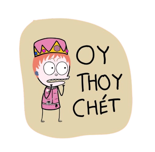 Hình sticker vô tri nhẹ nhàng