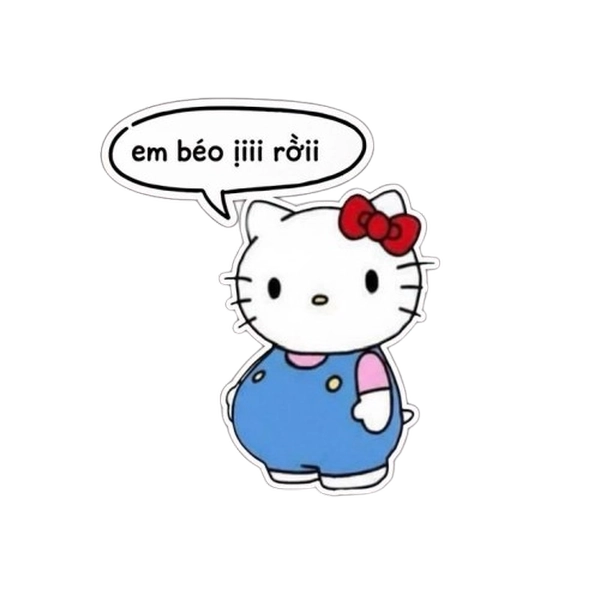 Hình sticker vô tri xinh xắn