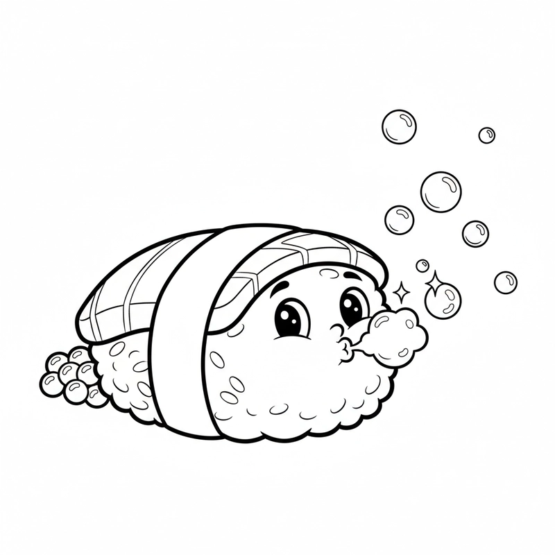 Hình sushi cute ngộ nghĩnh