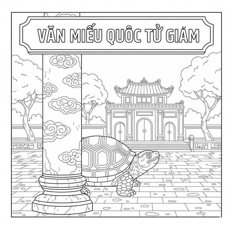 Hình tập tô Văn Miếu Quốc Tử Giám