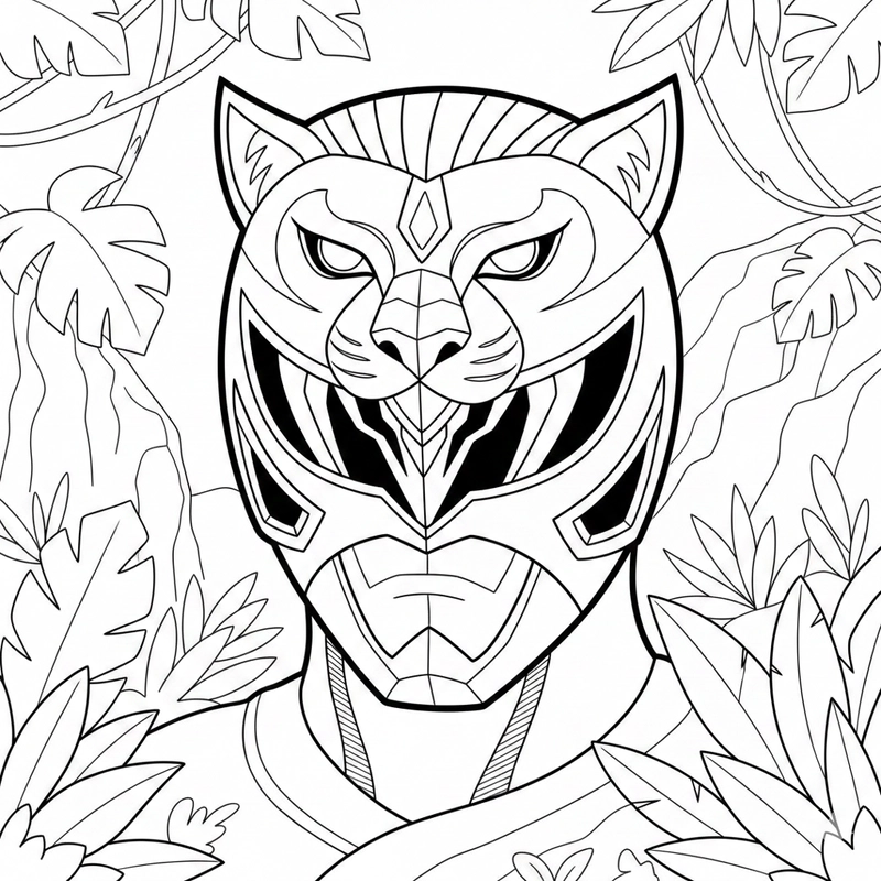 Hình tô màu Siêu Nhân Gao chi tiết đơn giản