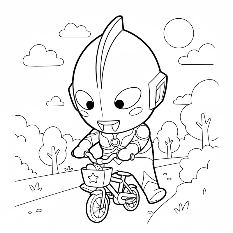 Hình tô màu Ultraman cực chất