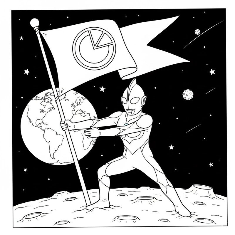 Hình tô màu Ultraman dễ thương