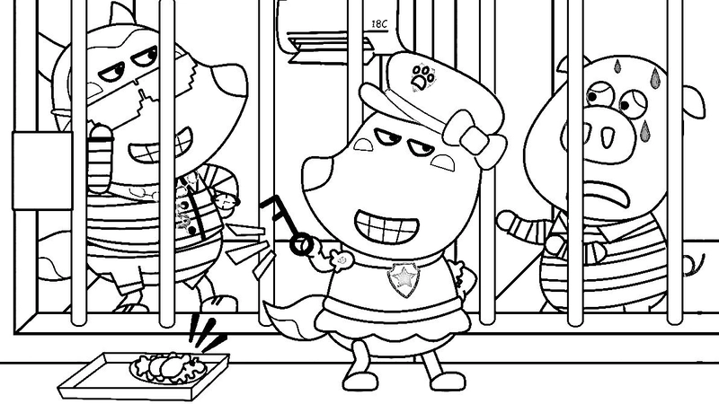 Hình tô màu Wolfoo đáng yêu phù hợp trẻ em