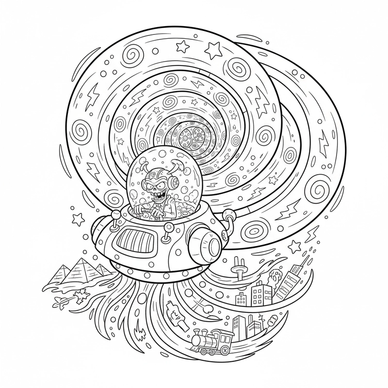 Hình tô màu Zombie sinh động