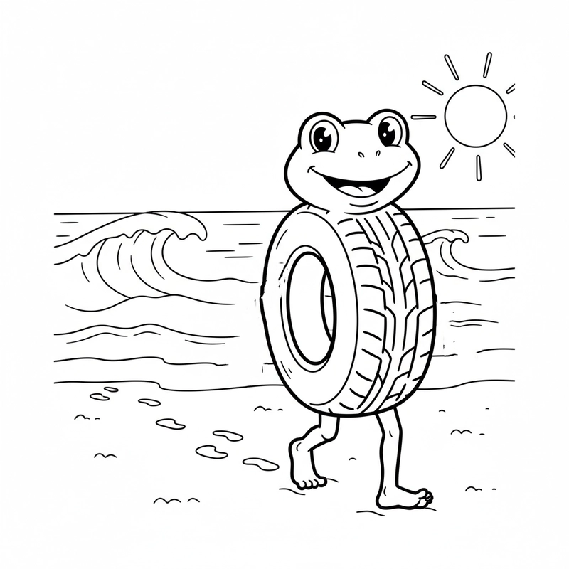 Hình tô màu ambalabu đơn giản cho bé