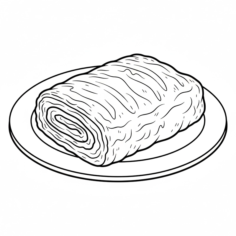 Hình tô màu bánh kẹo đáng yêu cho bé