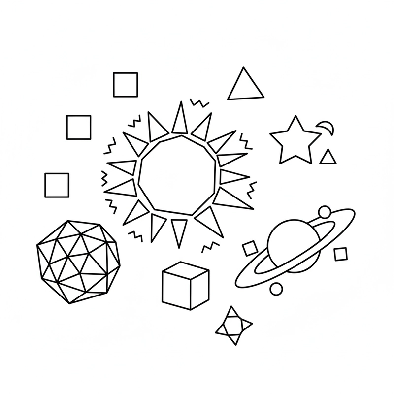 Hình tô màu các hành tinh trong Hệ Mặt Trời