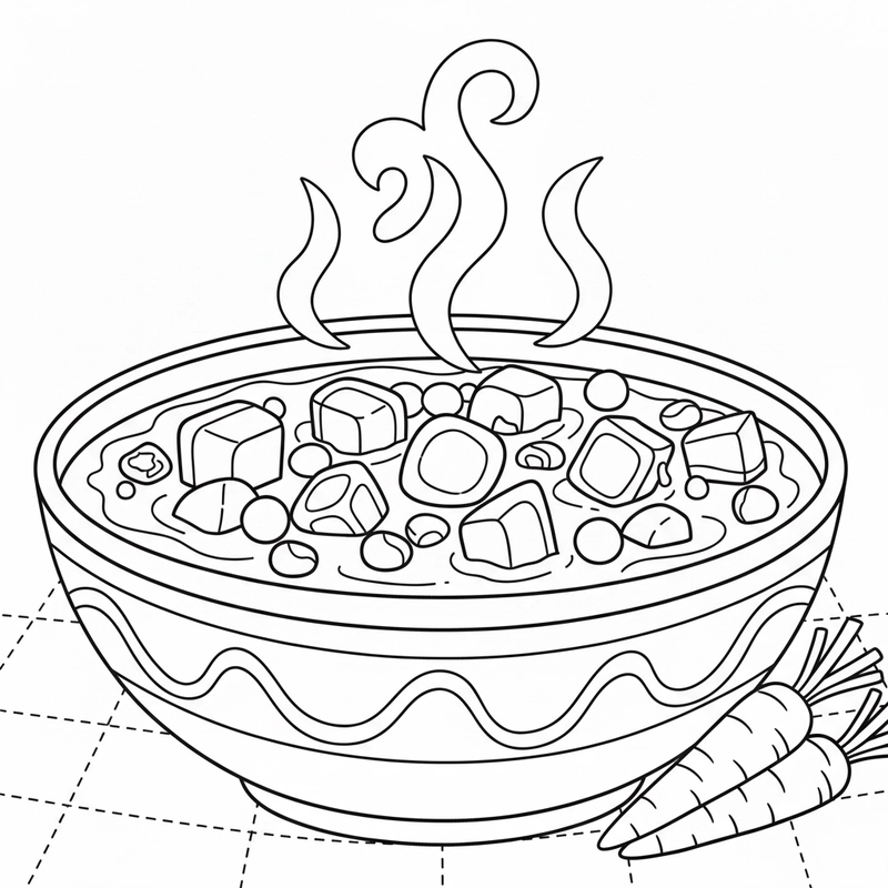 Hình tô màu củ cà rốt đẹp mắt