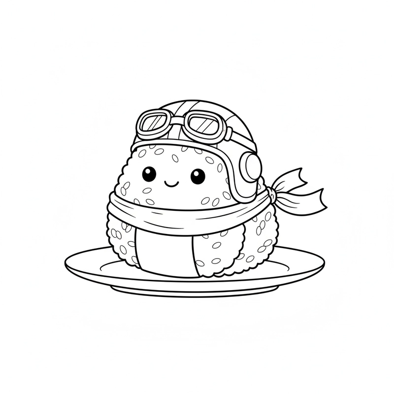 Hình tô màu kem, bánh, pizza dễ thương