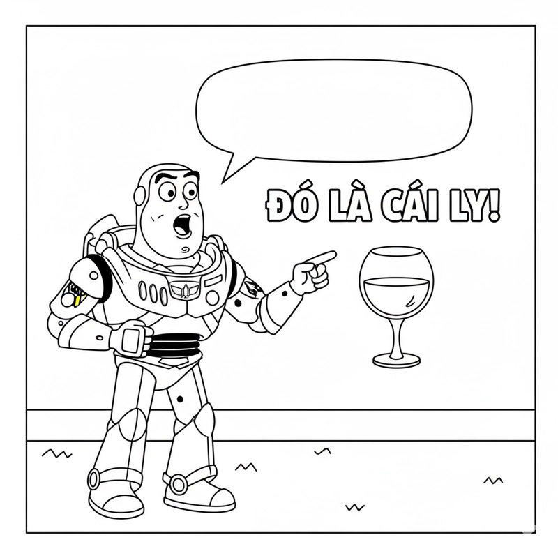 Hình tô màu meme đơn giản dễ tô