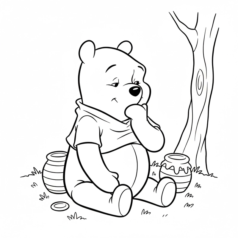 Hình tô màu meme nét đậm dễ vẽ