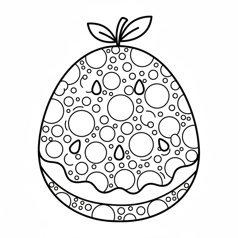 Hình tô quả dưa hấu sáng tạo