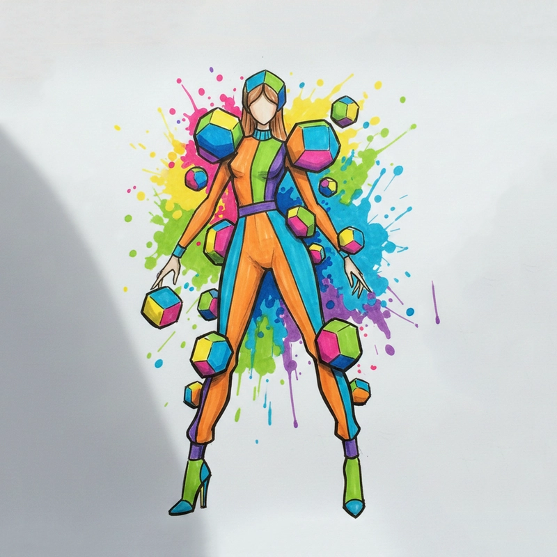 Hình vẽ thiết kế thời trang dễ vẽ