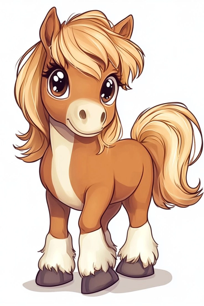 Horse sticker phong cách dễ thương