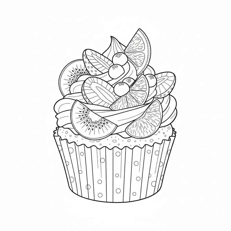 Mẫu bánh Cupcake cute dễ tô