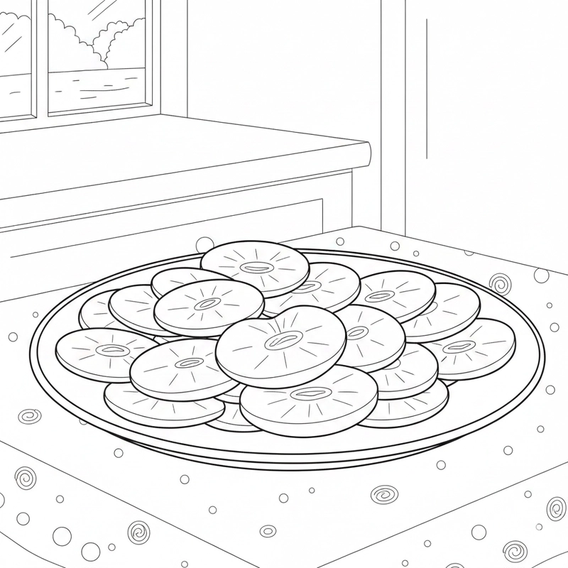 Mẫu táo tô màu cho trẻ