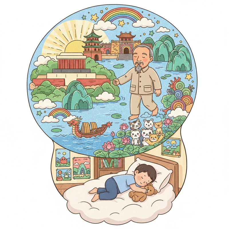 Mẫu tranh Lăng Bác cho học sinh tham khảo