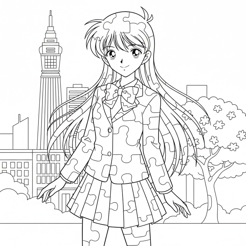 Mẫu tranh Ran Mori cho bé tập tô