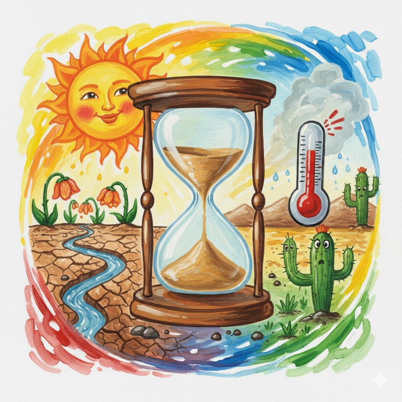 Mẫu tranh chống biến đổi khí hậu