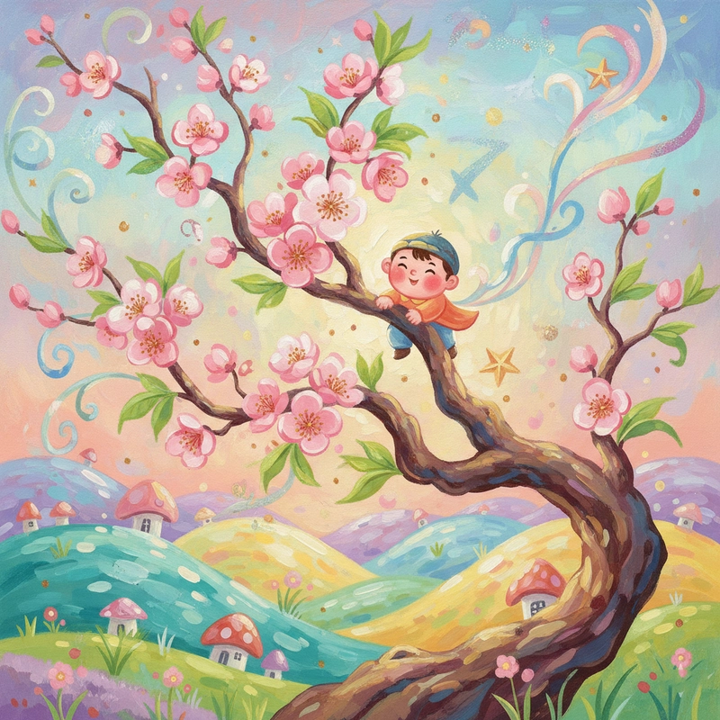 Mẫu vẽ hoa đào xứ Lạng cho ý tưởng mới