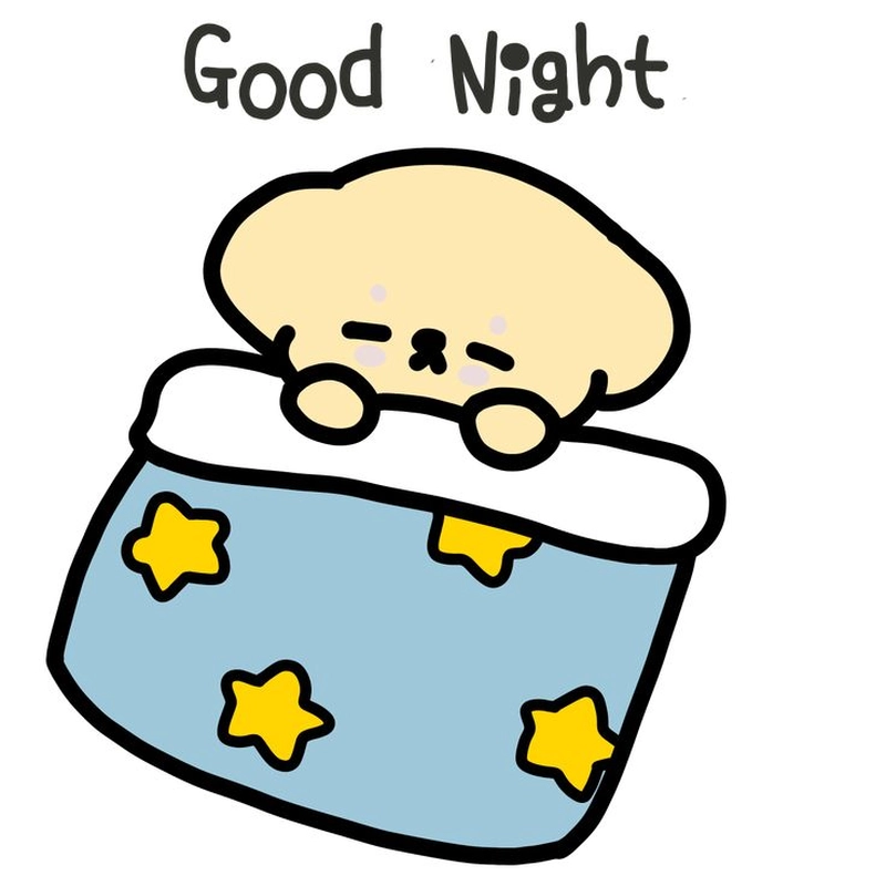 Ngủ ngon sticker dễ chọn