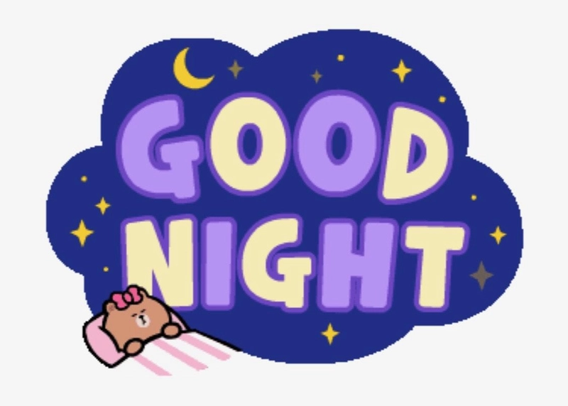 Ngủ ngon sticker dễ dùng