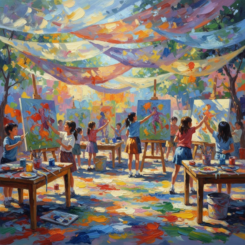 Sáng tạo tranh nghệ thuật Ấn tượng