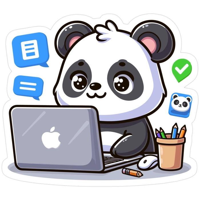 Sticker Instagram gấu trúc dễ dùng