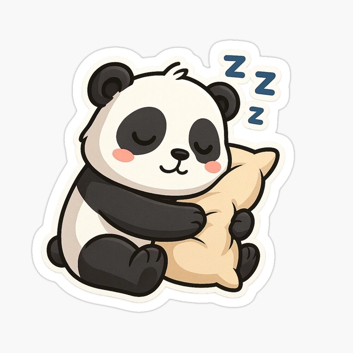 Sticker Instagram gấu trúc nhẹ nhàng
