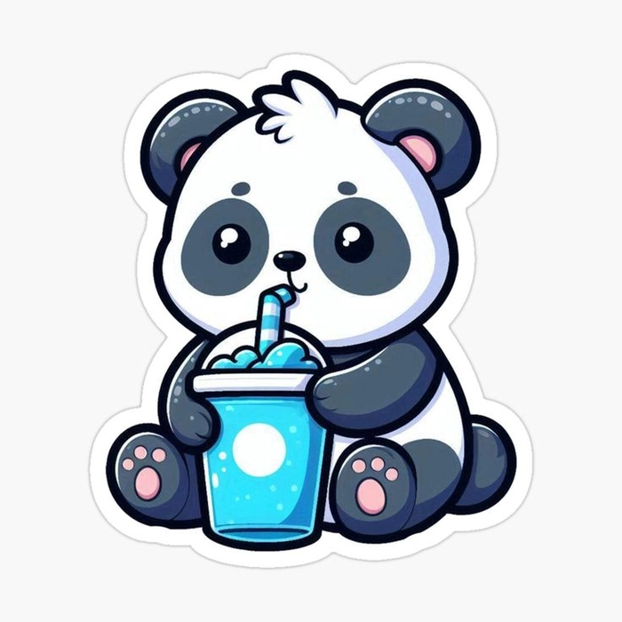 Sticker Instagram gấu trúc xinh