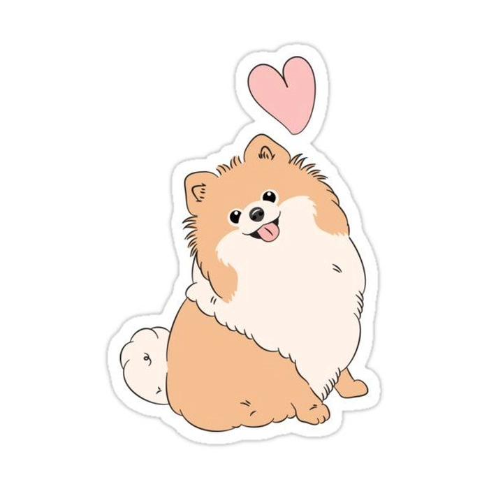 Sticker chó cute cực hot trend