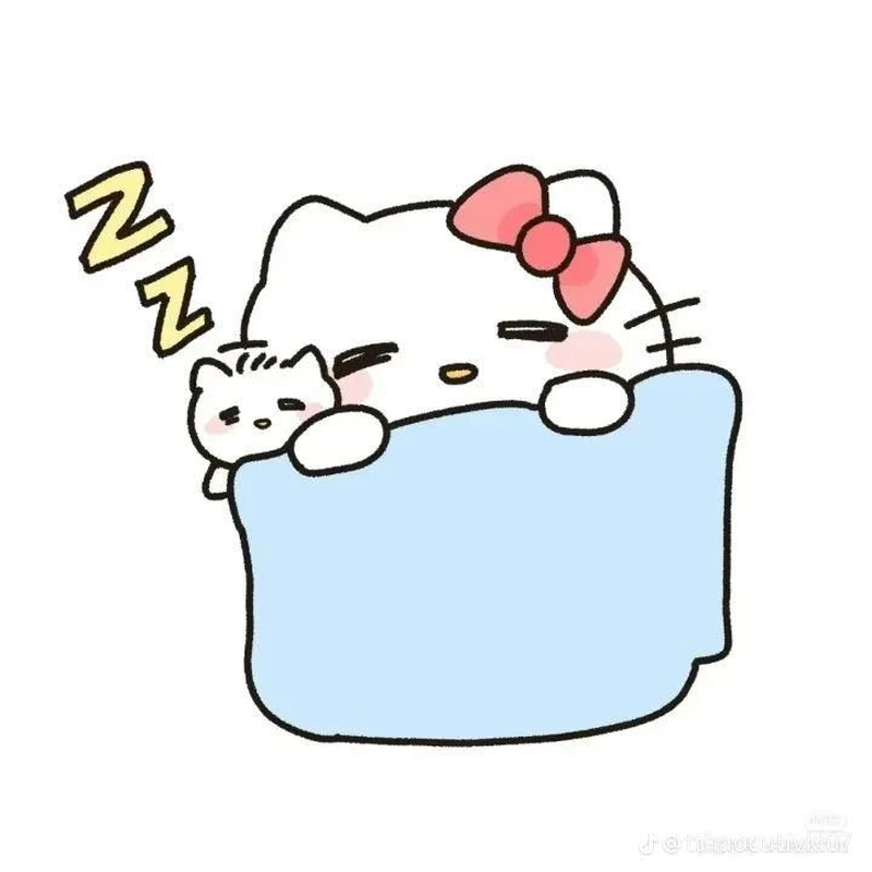 Sticker chúc ngủ ngon ấm áp