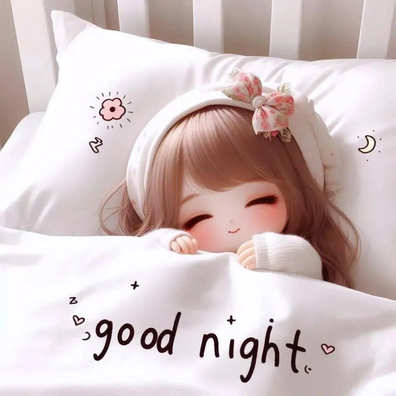 Sticker chúc ngủ ngon cute xinh